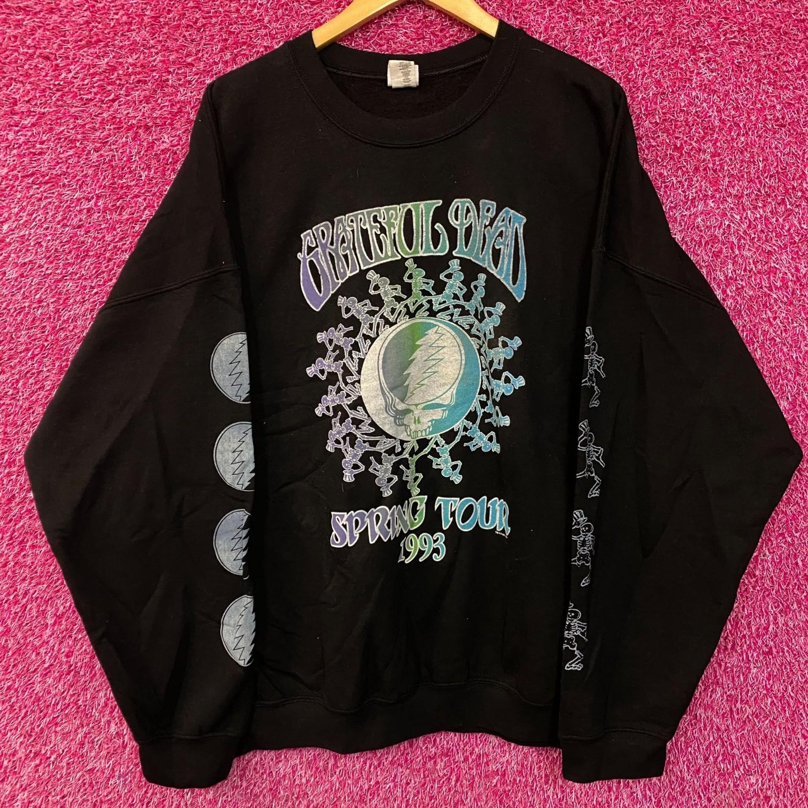 Свитшот с круглым вырезом Grateful Dead, психоделический рок, весенний тур 4XL