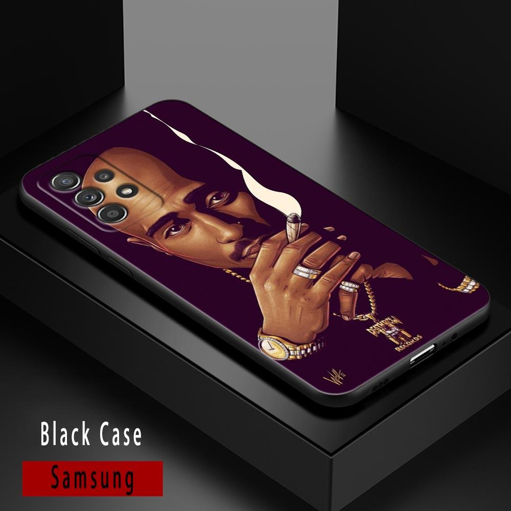 Hiphop Rap Singer 2Pac Tupac Shakur Phone Case For Samsung Galaxy A72 A52 A42 A32 A22 A21s A04s A13 A02 A51 A71 A54 5G Soft Case
