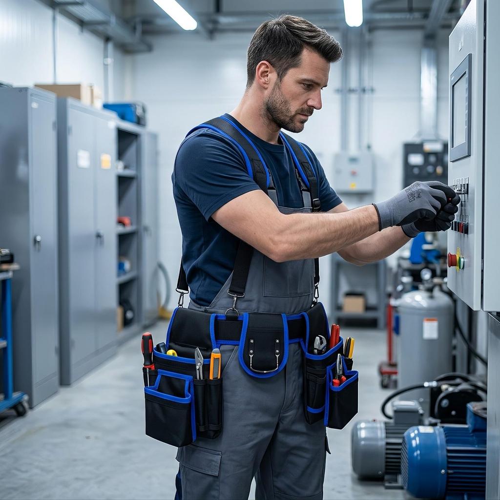 Work Belt with Pockets | Secure, support system Rig, for Construction Sites,