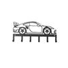 Wrought Iron Wall Mount Key Rack Sturdy 6 Hooks Sports Car Storage Hooks  Entryway