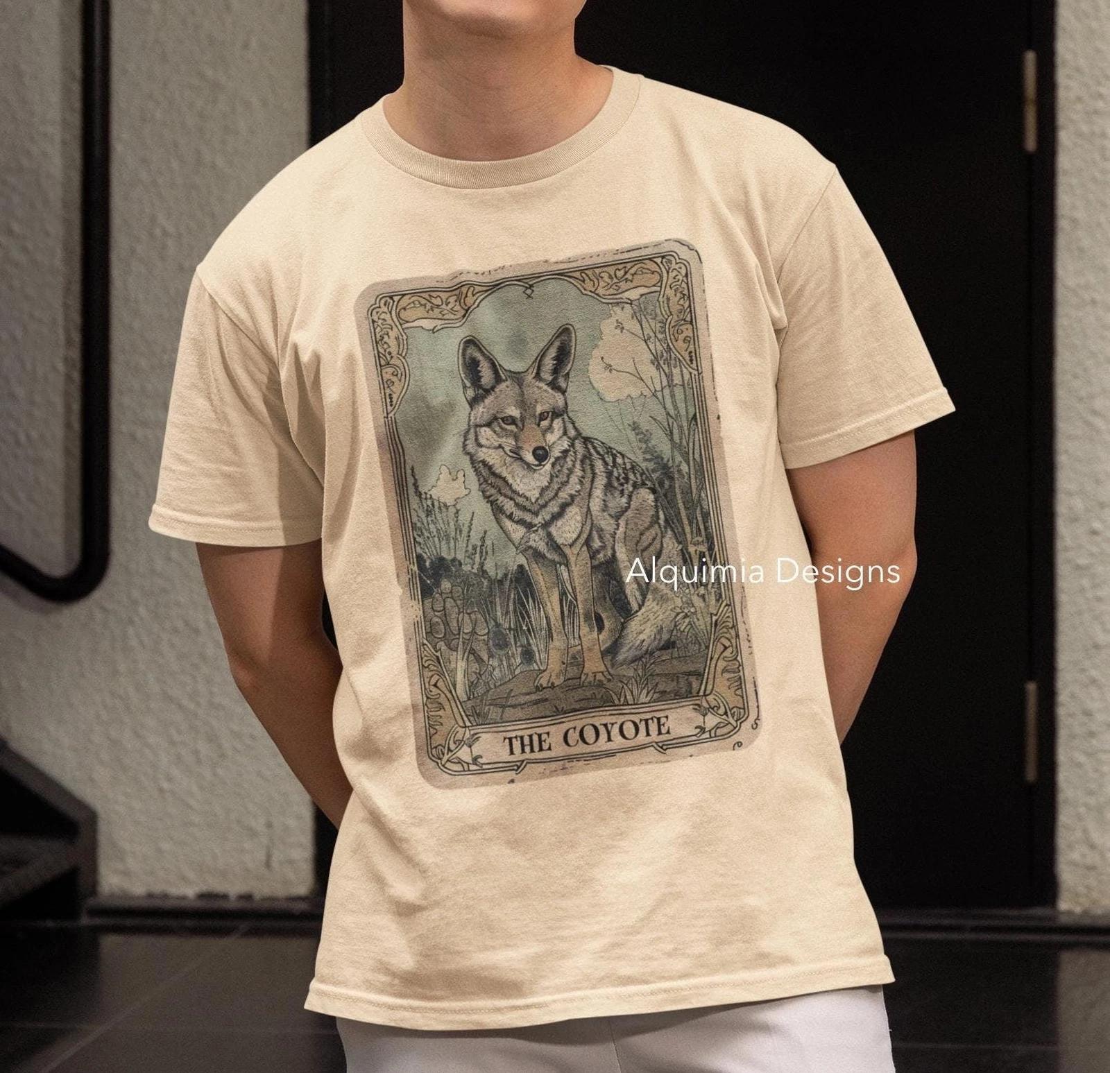 The Coyote Tarot Card Shirt XL