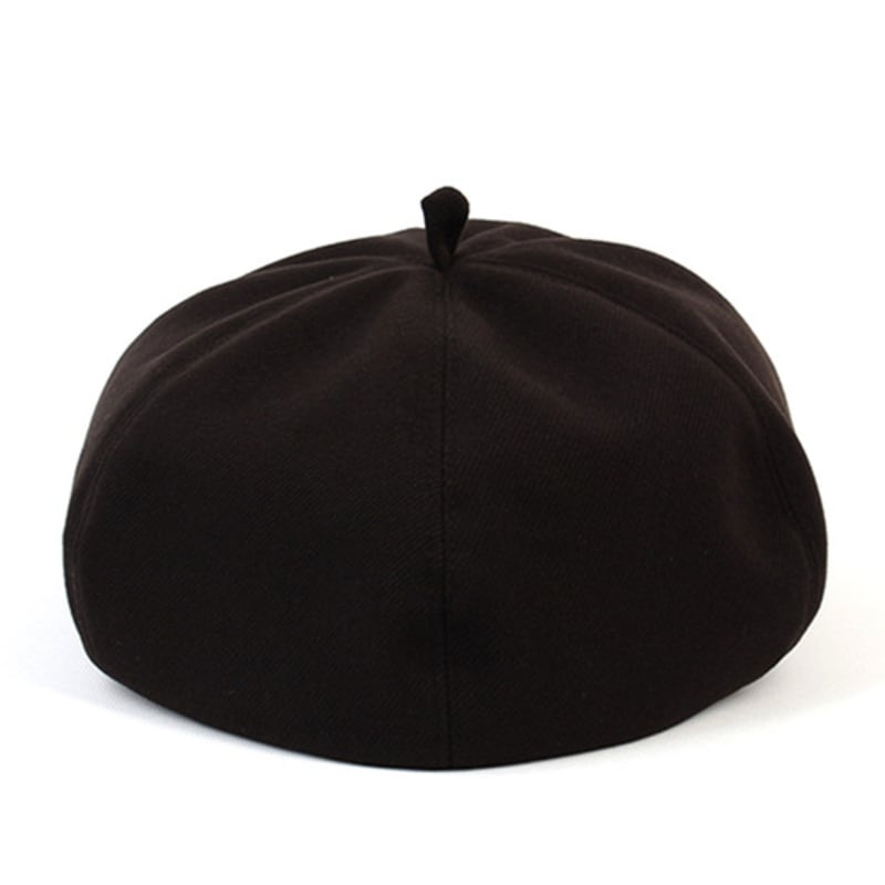 Universal chemistry Soft Wool Black Round Beret Beret