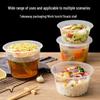 Disposable 1000ml PP Round Takeout Bowls