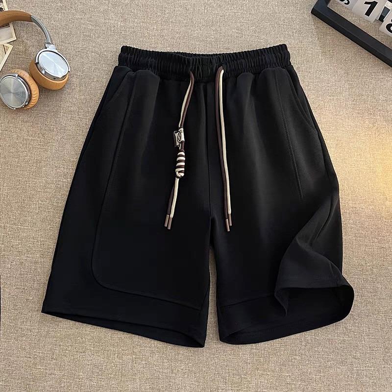 

Мужские повседневные ретро трендовые летние свободные спортивные шорты прямого кроя 4XL чёрный