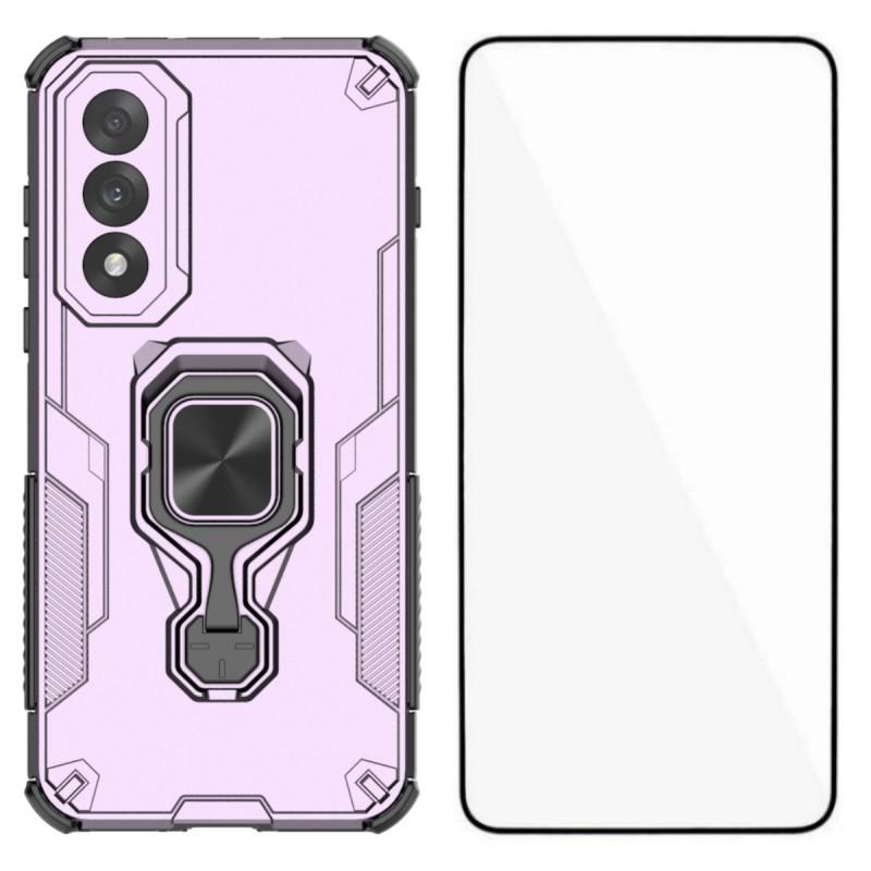 For OnePlus Ace 5 Ultra 5G/OnePlus Nord 5 5G Phone Case WANLONFENG PC TPU Back Cover Kickstand with Tempered Glass