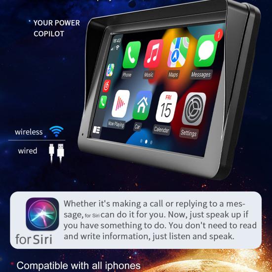 1 Set 7 Inch Car Player Touch Screen Multifunctional Universal Car Wireless Radio Multimedia