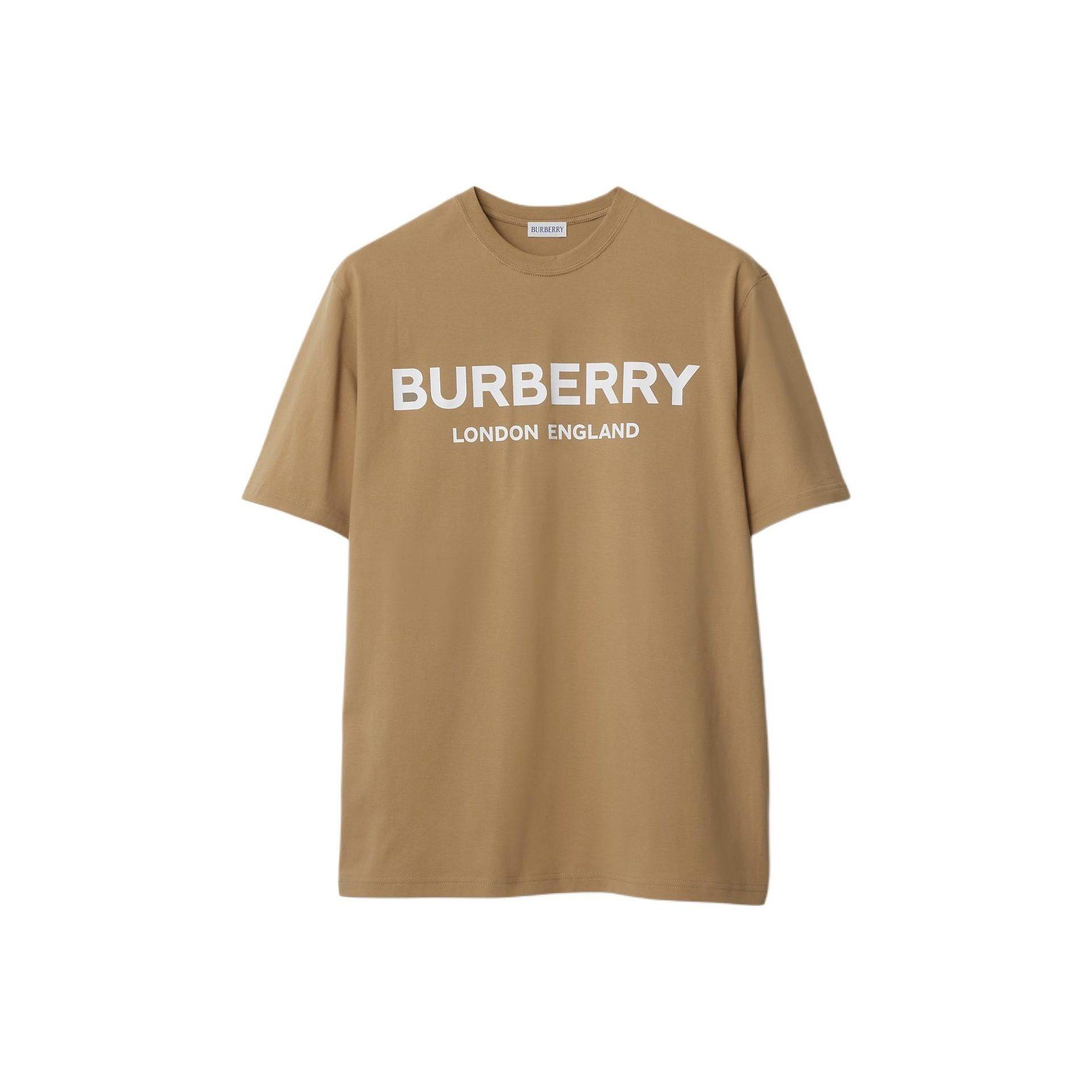 Burberry T-krekli Vīriešu Bēšs Apaļa kakla
