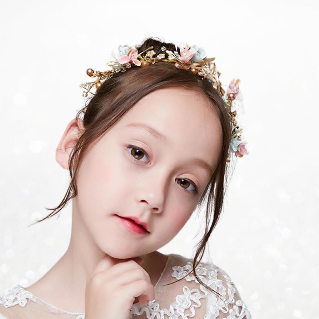 [MajuMaju] Hair Accessory, Piano Recital Headpiece, Handmade, Arranged Hair Ornament for Girls and Children (B) (PMA31)