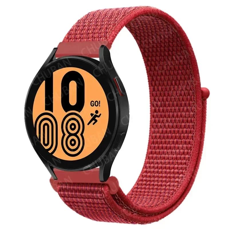 20mm/22mm Nylon Loop For Samsung Galaxy Watch 7/6/4/Classic/3/5/pro/Active 2 Sport Breathable Band Huawei Watch GT 4-3-2e Strap