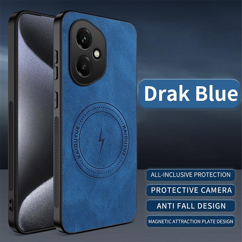 For Honor 400 Lite Pro 200 X8C X9C Case Luxury PU Leather Skin Magnetic Magsafe Protective Back Cover For Honor X9D Phone Shell