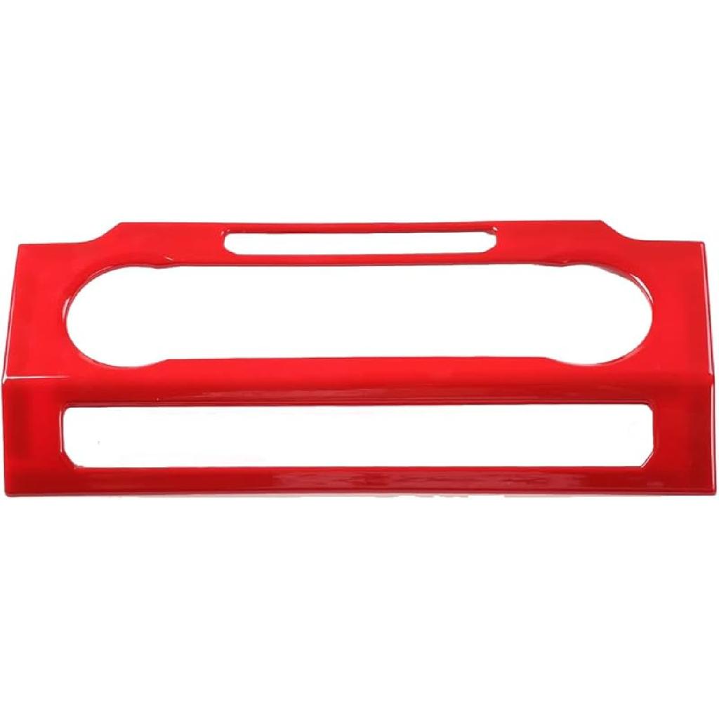 ABS Red Full Interior Decorative Cover Trim Sticker Compatible with Ford F150 2015-2020 (4pcs/Set Inner Door Handle Under Decorative Strip)