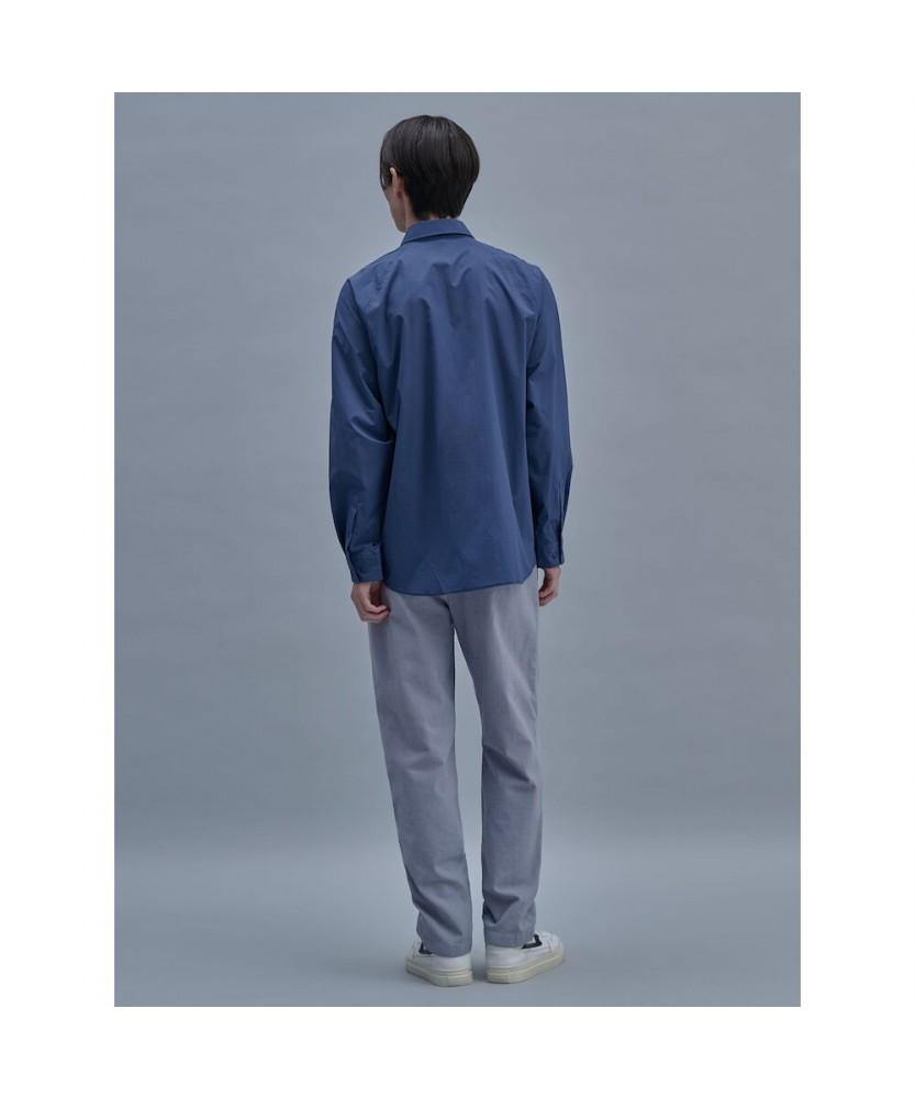 SHIFT.G Garment Dyed Cotton Slacks Blue