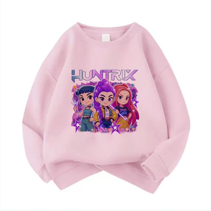 

Худи Huntrix 90-х Y2k Манга Дети K-pop Охотники на демонов Фанаты фильмов Подарок Детский свитшот Милый худи с тигром для мальчиков и девочек 100