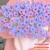 Not Finished Product Rose Bouquet Blankets DIY 110cm Flower Bouquet Blanket Crochet Kit Handmade Crocheted