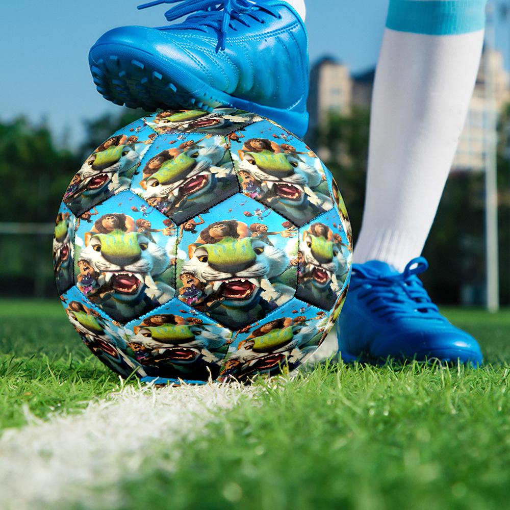 The Croods Theme Size 5 Soccer Ball, Suitable for Both Indoor and Outdoor Matches, a Gift Suitable for Everyone.