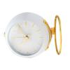 Desktop Alarm Clock Students Dormitory Mini Alarm Clock Ornaments Simple Metal Desktop Clock White