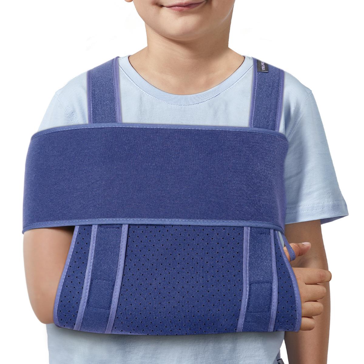 

Durable And Safe Velpeau Kids Shoulder Sling Immobilizer For Arm Fracture Fixation Adjustable Lightweight And Super Soft Arm Sling For Children X Small