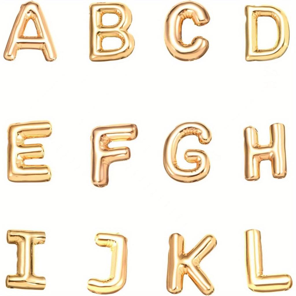 Glossy English Letter Copper Pendant Necklace Jewelry 26 Letter Special Gifts For Women