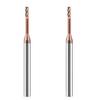60° Tungsten Steel 4-Flute Carbide-Coated Round Nose CNC Milling Cutter