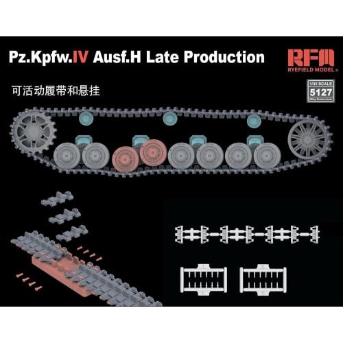 Ryefield Models 1/35 Scale Model Kit of the Panzer IV Ausf. H Late Model with Workable Tracks (Model Car) RFM5127