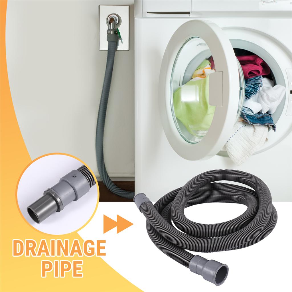 Automatic Drum Washing Machine Drain Pipe Drain Hose Fittings, 2 Meter
