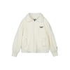 X Romantic Crown Collaboration Warm Comfortable Loose Plush Jacket Women Outerwear Cream Off-White L123W004-00NA