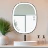 Shower-Proof LED Makeup & Shaving Mirror with Anti-Fog, Storage Shelf & Hooks