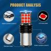 2 PCS 1157 Car LED Brake Light Replacement, Super Bright Waterproof Vehicle Lighting Bulbs, Universal 3030 24SMD Automotive Tail Light Bulbs