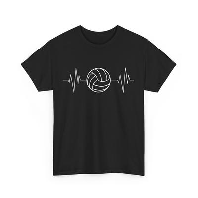 Herzschlag Volleyball T-Shirt, Sportliebhaber Volleyballspieler Shirt