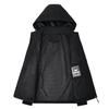 Men's Waterproof Windproof Jacket with Hood Lightweight Outdoor Raincoat for Hiking Climbing