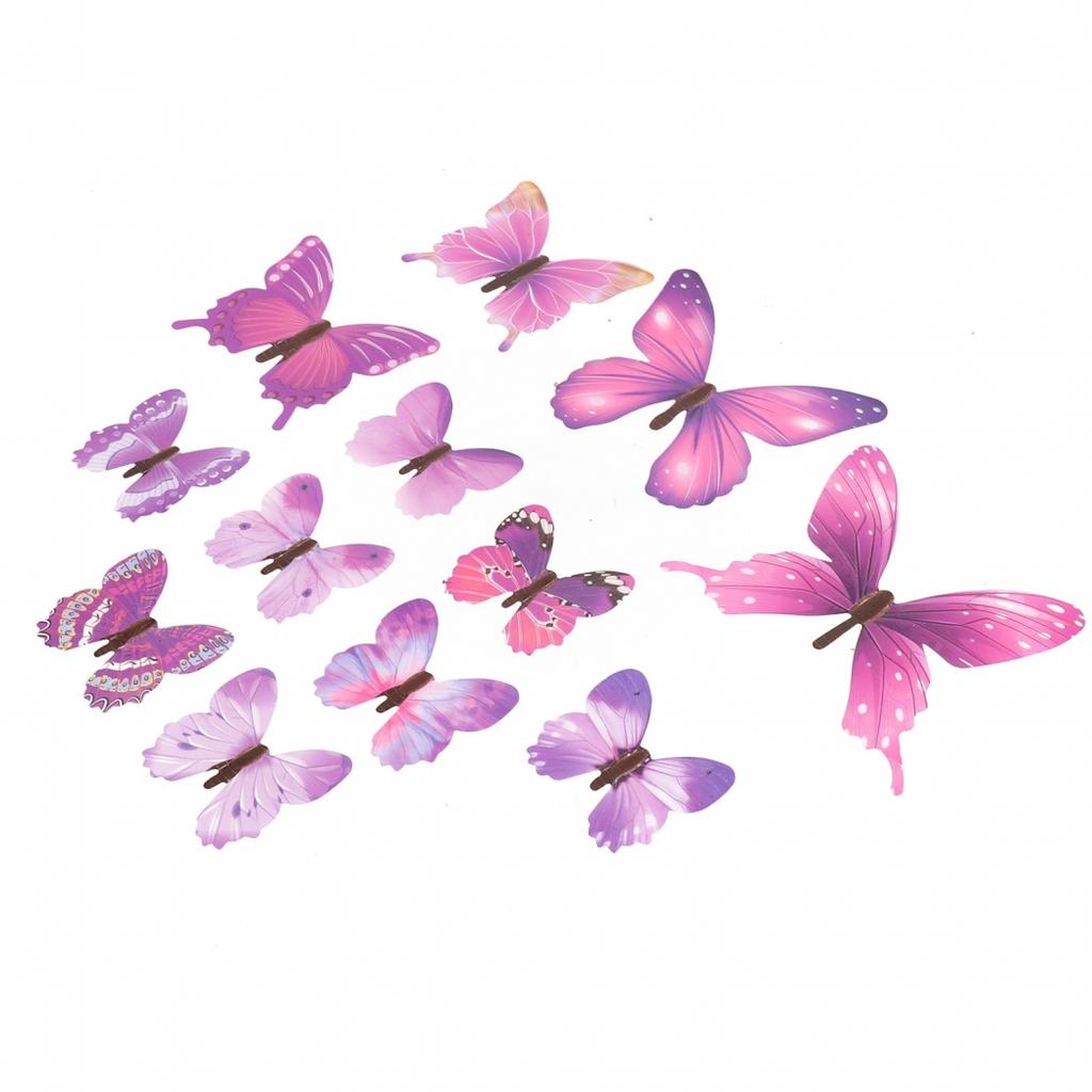 3D three-dimensional luminous simulation butterfly luminous sticker