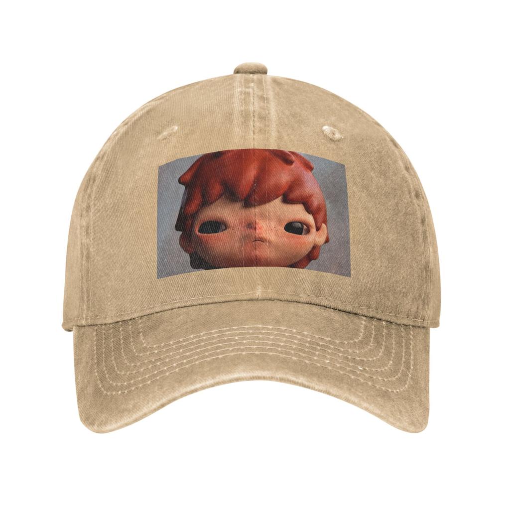 Hirono Sehen Gewaschene Jeans-Kappe Lässige Baseballkappen Verstellbare Mütze Sommer Unisex Baseballkappen