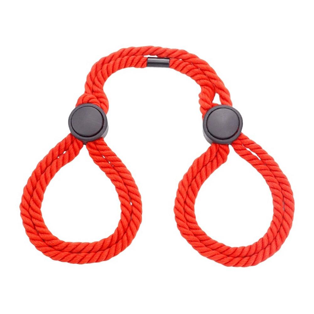 Erotic SM Binding Rope, Handcuffs, and Foot Cuffs - Restraint Toys for Adult Couples