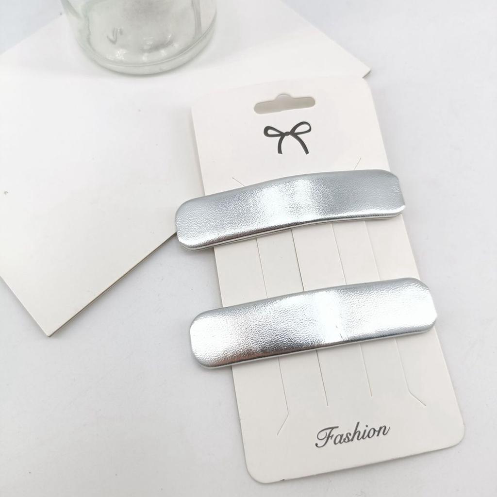 Y2k Hair Pins for Girl Silver Metal Duckbill BB Clips Women Hair Clips Side Bangs Female Ladies Barrettes Hair Accessories