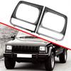 1 Pair Headlight Protection Frame 5EM72SW1 Headlamp Bezel Cover CH2513156 for Jeep Cherokee 1998 1999 2000 2001 2002