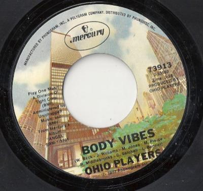 7-inch Plaat OHIO PLAYERS - Body Vibes / Don't Fight My Love 73913 Mercury 1977 VS Soul/Funk Gebruikt