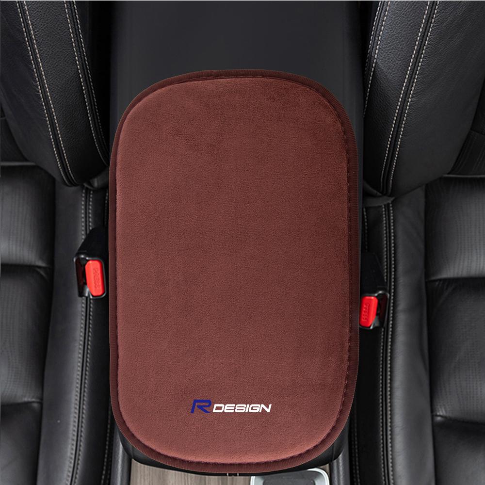 Tapis de Boîte Accoudoir de Voiture Console Centrale Coussinet d'Accoudoir Accessoires Pour Volvo R Design Xc60 V50 V40 Xc90 S60 S40 V90 V60 Ex90 Xc40