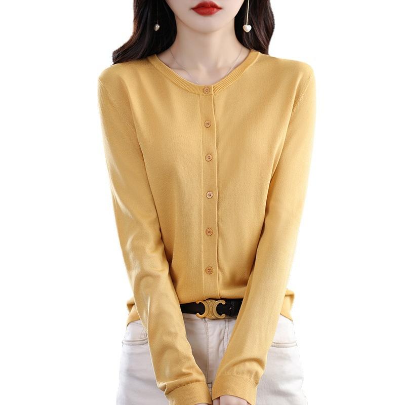 Sommer Strickjacke Langarm Sonnenschutz Klimaanlagenhemd