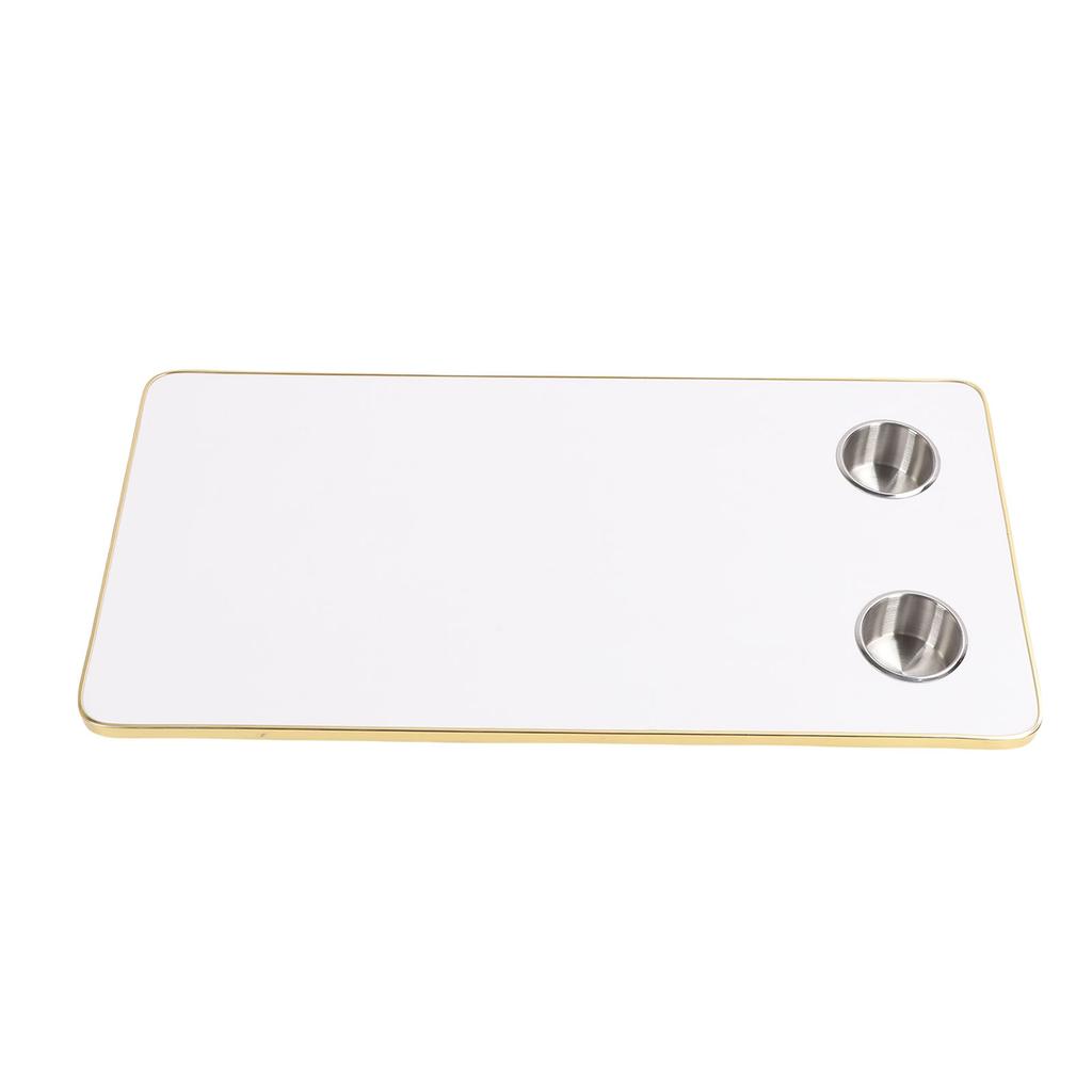 RV Table Top Replacement with 2 Cup Holders 31.49x15.74in Solid Wood Boat Table Top Panel for Trailer Motorhome Yacht