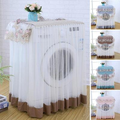 Lace Dust Proof Protector Floral Style Home Decor Washing Machine Cover 4 Colors Washable 60*60*85cm Decoration