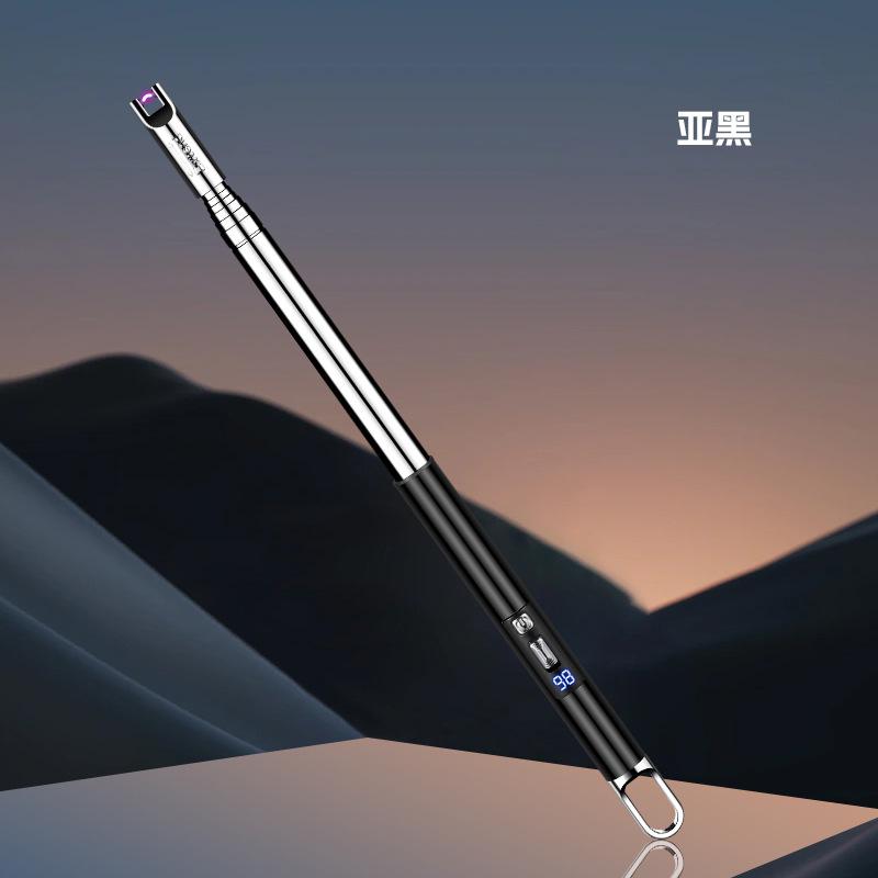 NEW High Quality Extra-long Telescopic Tube Igniter Battery Charge Times USB Charging Arc Pulse Lighter Cigarette Accessories