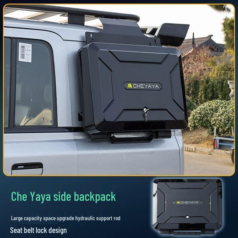 Equation Leopard Roof Rack Frame Extension with Folding Ladder for Off-road Modification