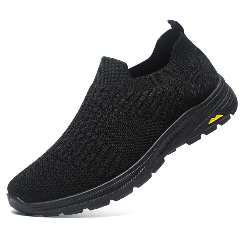 Summer casual one-pedal men's shoes socks walking elderly shoes non-slip walking shoes