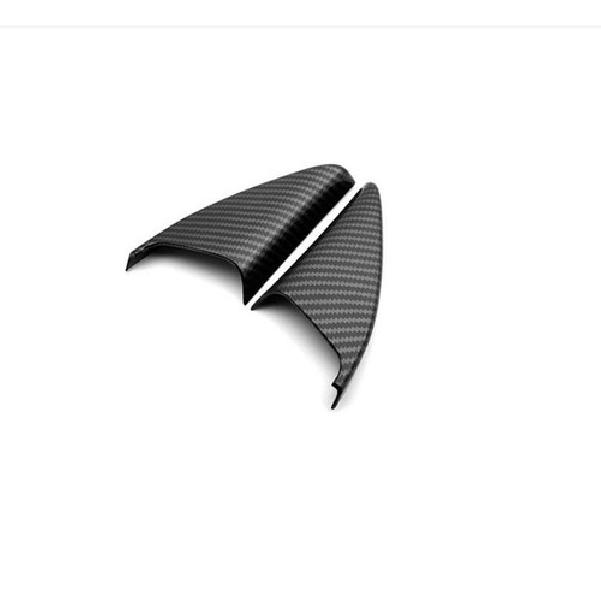 For Benz A-Class CLA 2019-23 Carbon Fiber A Pillar Front Triangle Cover Trim 2pc