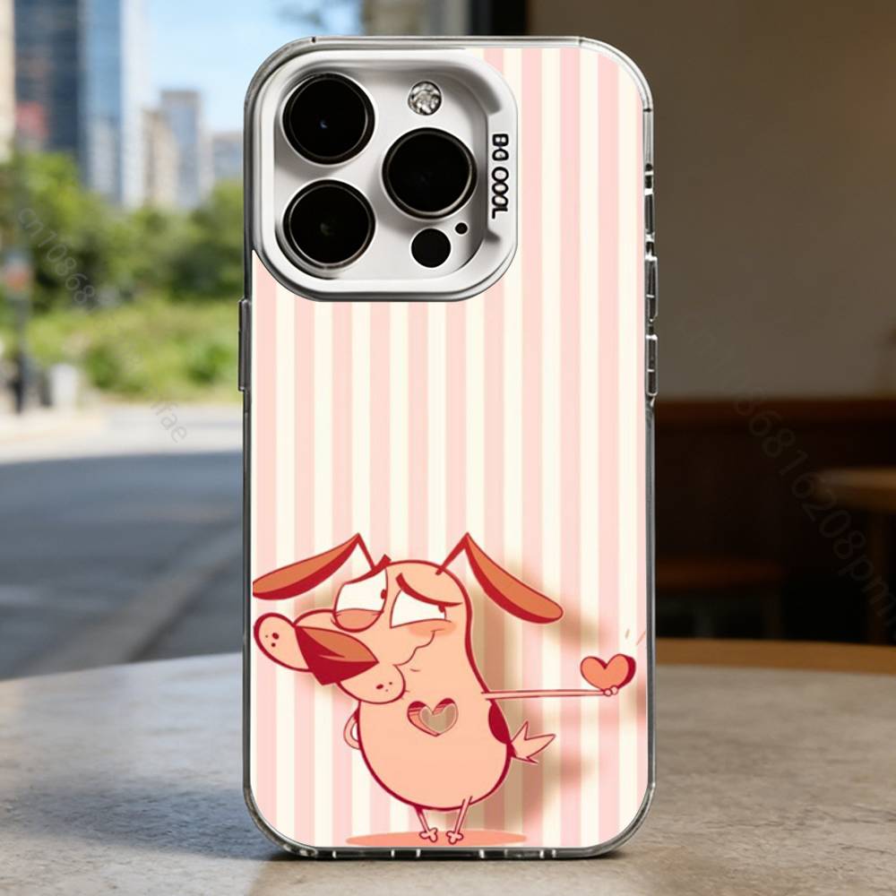 

Чехол для iPhone 17 16 15 14 13 12 11 Pro Max Plus Air 16E X XR XS Max с изображением Собаки-трусишки, Жесткий противоударный бампер iPhone14PRO