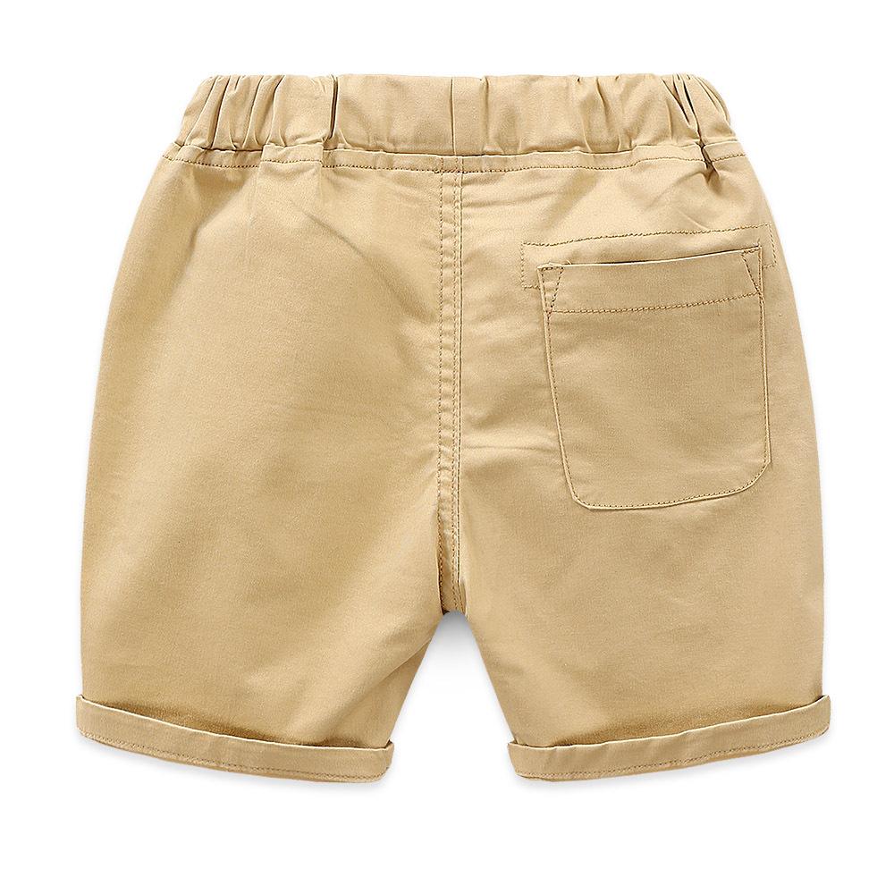 Nouveau Short Décontracté d'Été pour Garçons et Filles Bébé Couleur Unie Coton Short de Plage Lâche Pantalon Vêtements pour Enfants 2-8 Ans