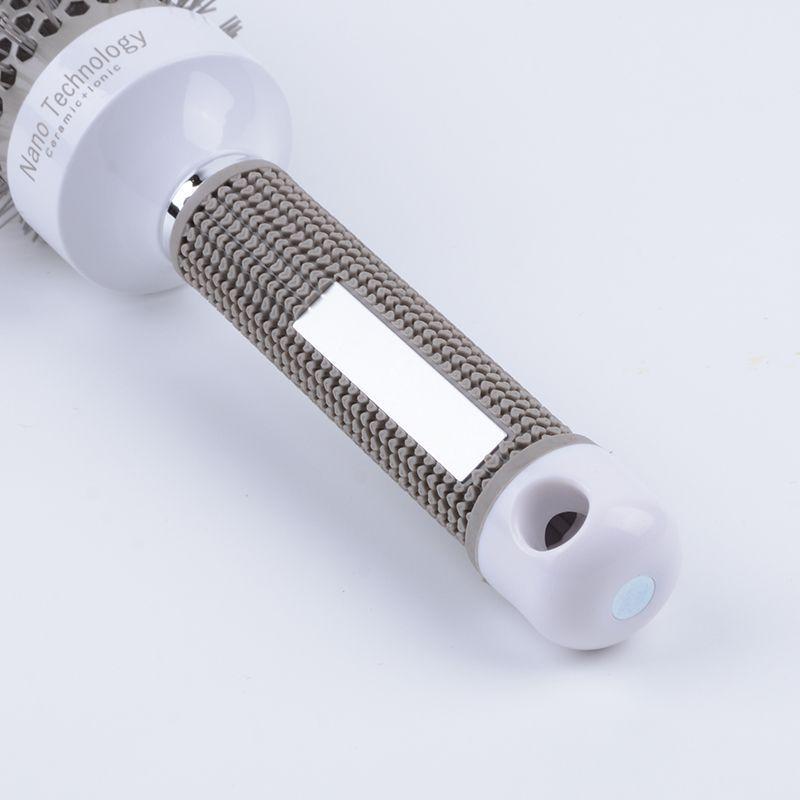 Cepillo Rodillo de Cerdas con Tubo de Aluminio: Cepillo Redondo Esponjoso para Peluquería, Rizador y Secador Alisador Estilizador