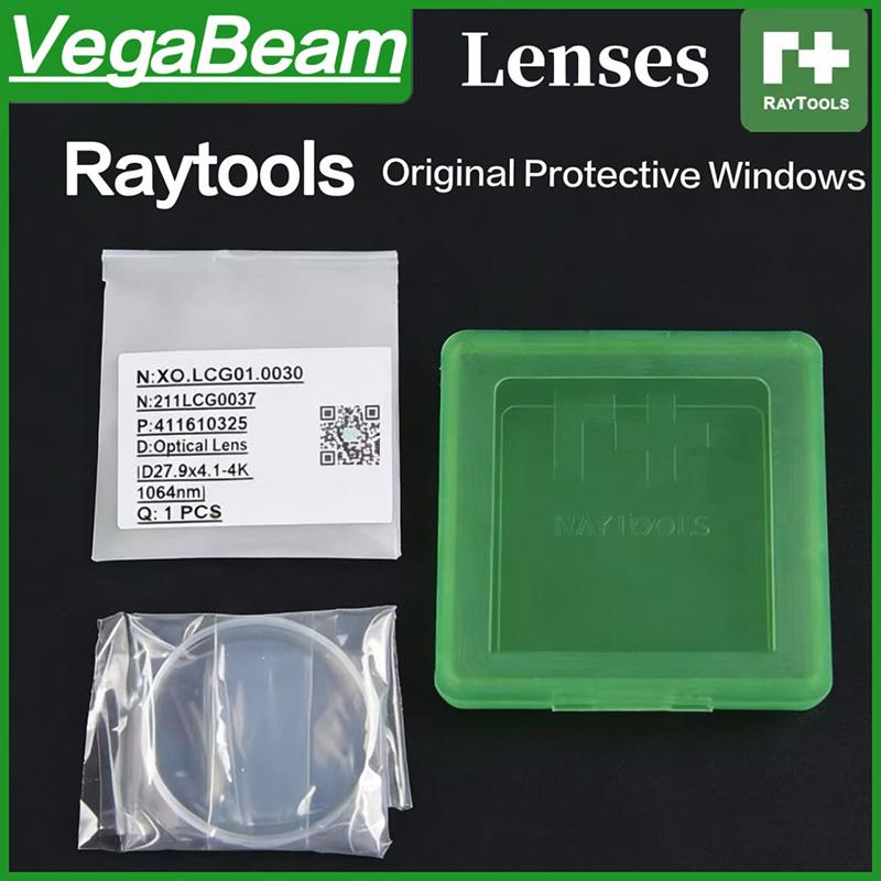 10 PCS set Raytools Original Protective Lens 37x7mm Laser Optical Protection Windows 27.9x4.1mm 211LCG0020 Fiber Cut Head Parts