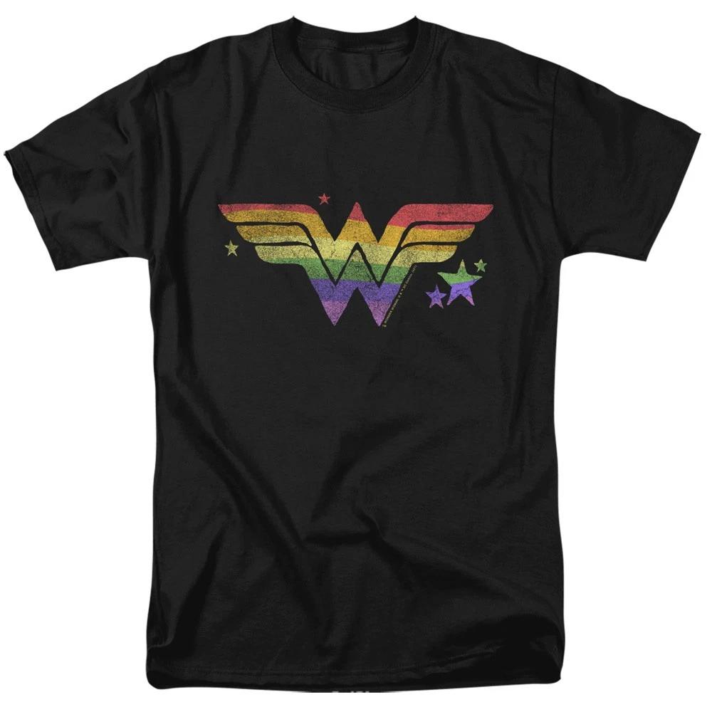 DC Comics - Wonder Woman - Rainbow - Adult T-Shirt XS