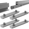 PV-Halterung Führungsschienenanschluss Universal Solarmodul Schienen Profilanschlüsse Aluminiumlegierung Montageanschluss 14cm